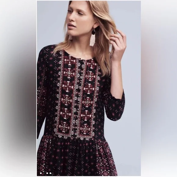 Anthropologie Vanessa Virginia mini dress - size M - Picture 2 of 11